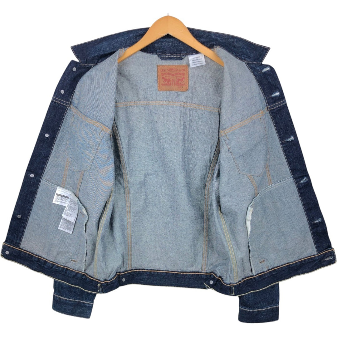 Levi's 72334-0147 Denim Jacket (Men's Size L) cotton blue type Vintage Second Hand