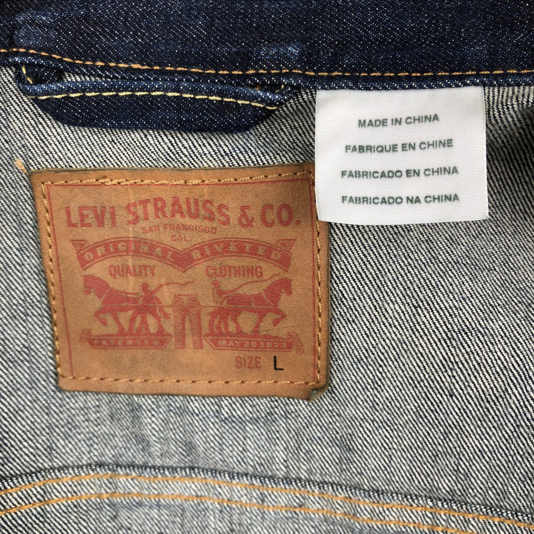 Levi's 72334-0147 Denim Jacket (Men's Size L) cotton blue type Vintage Second Hand