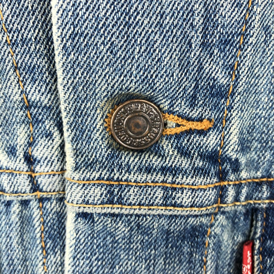 2000'S Levi's 70507-0601 Denim Jacket, Men's Size L cotton Blue type light blue Vintage Second Hand