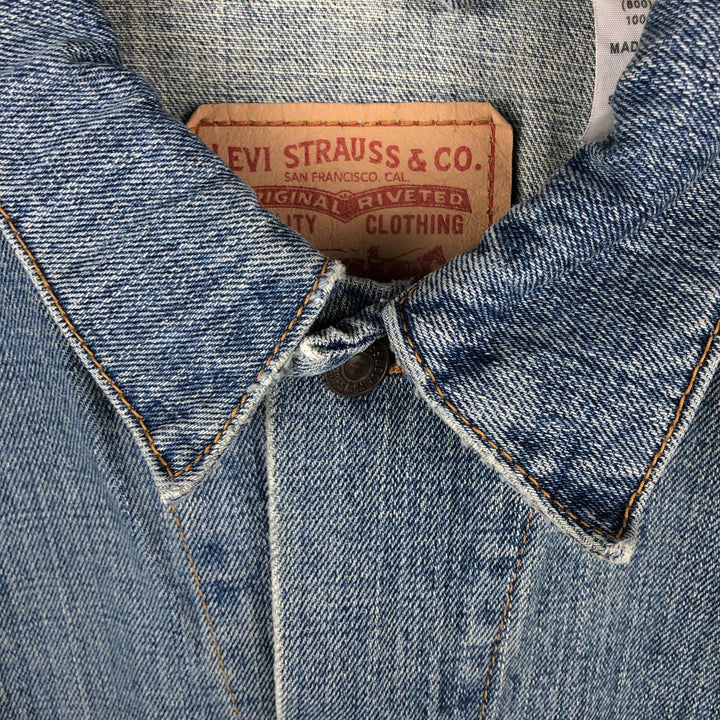 2000'S Levi's 70507-0601 Denim Jacket, Men's Size L cotton Blue type light blue Vintage Second Hand