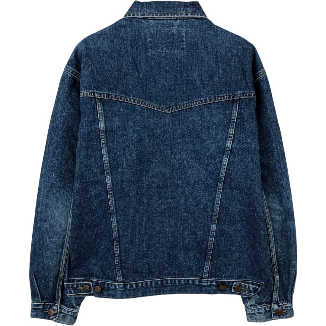 1970'S Wrangler Authentic Western Denim Jacket, Men's Size XL (approx.), Vintage, Black Tag cotton blue type Vintage Second Hand