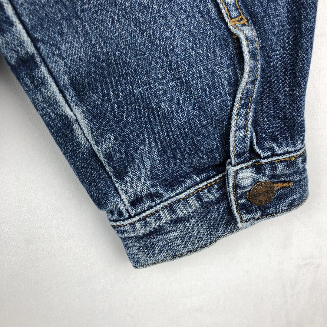 1970'S Wrangler Authentic Western Denim Jacket, Men's Size XL (approx.), Vintage, Black Tag cotton blue type Vintage Second Hand