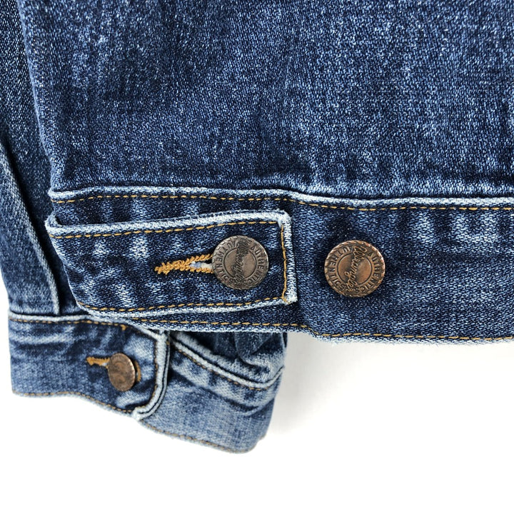 1970'S Wrangler Authentic Western Denim Jacket, Men's Size XL (approx.), Vintage, Black Tag cotton blue type Vintage Second Hand