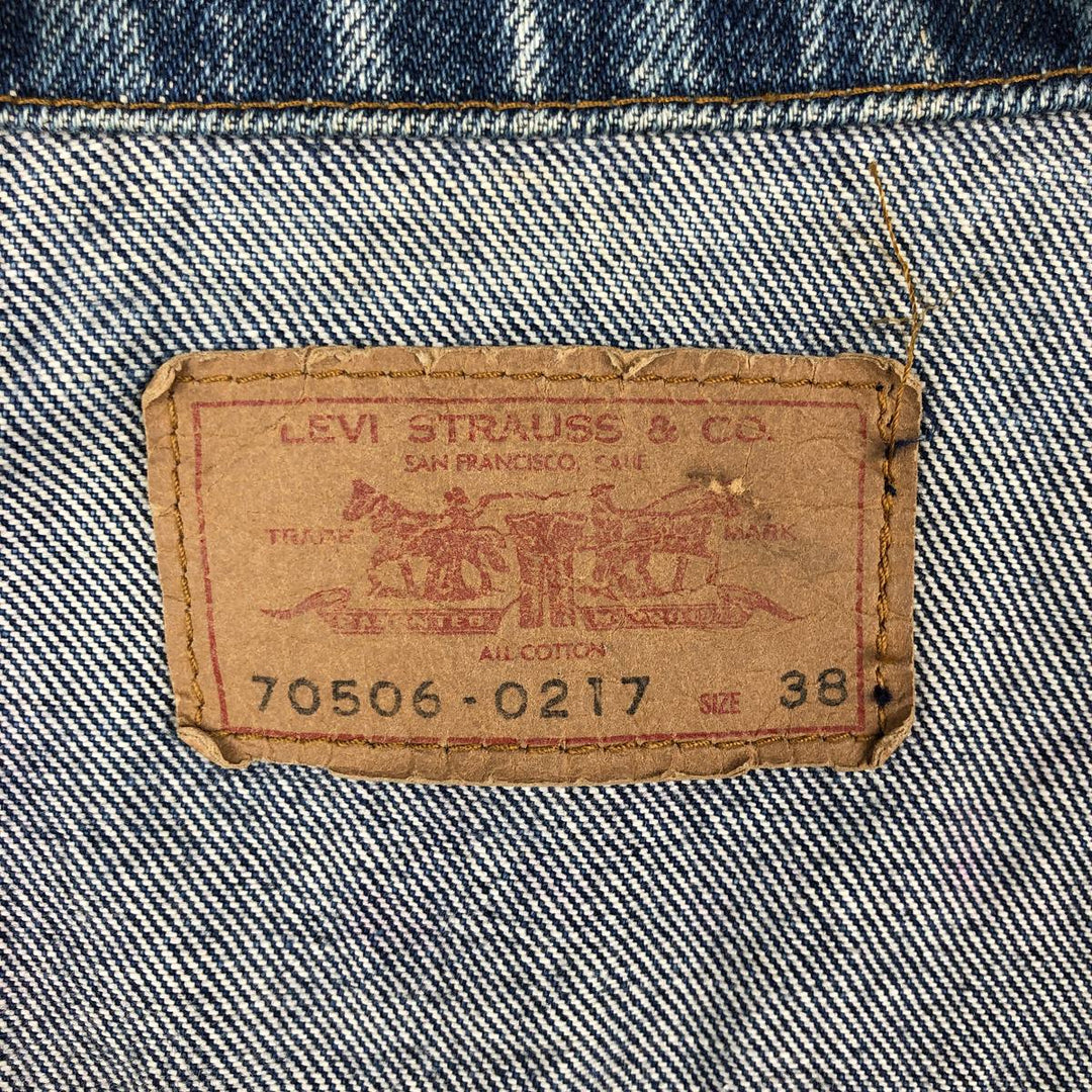 Levi's 70505-0217 Denim Jacket (Men's Size M) unclear blue type Vintage Second Hand