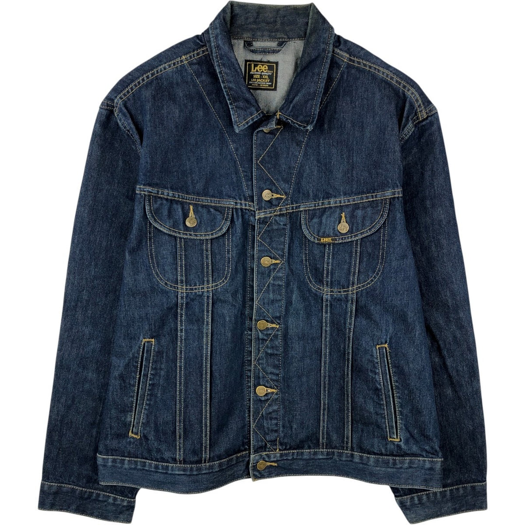 Lee denim jacket, men's size XXL. cotton blue type Vintage Second Hand