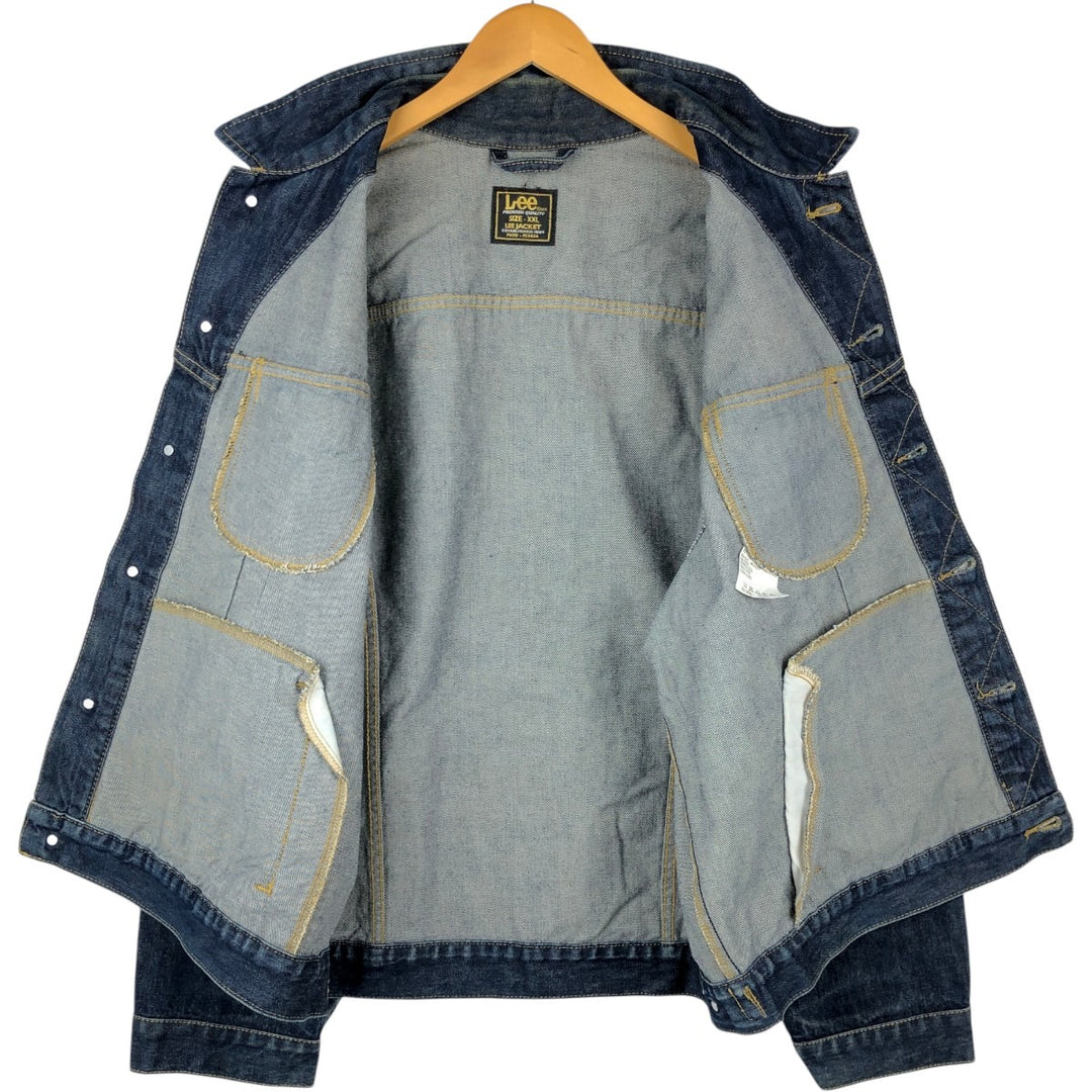 Lee denim jacket, men's size XXL. cotton blue type Vintage Second Hand