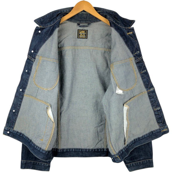 Lee denim jacket, men's size XXL. cotton blue type Vintage Second Hand