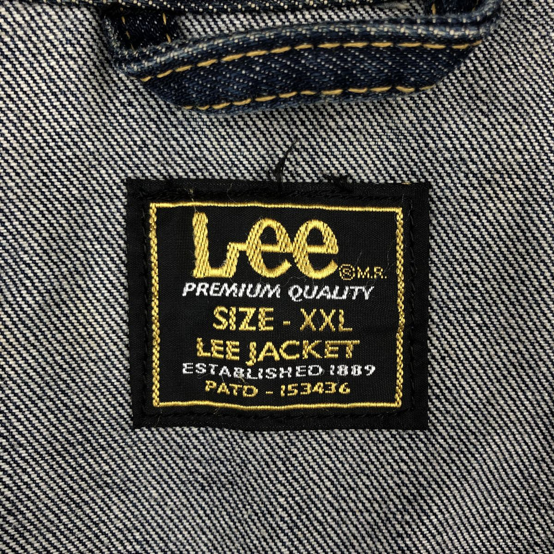 Lee denim jacket, men's size XXL. cotton blue type Vintage Second Hand