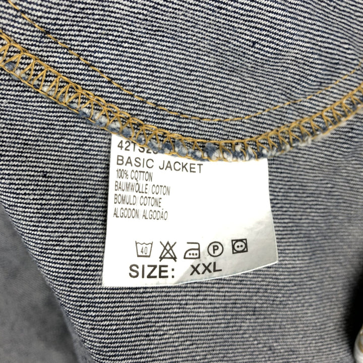 Lee denim jacket, men's size XXL. cotton blue type Vintage Second Hand