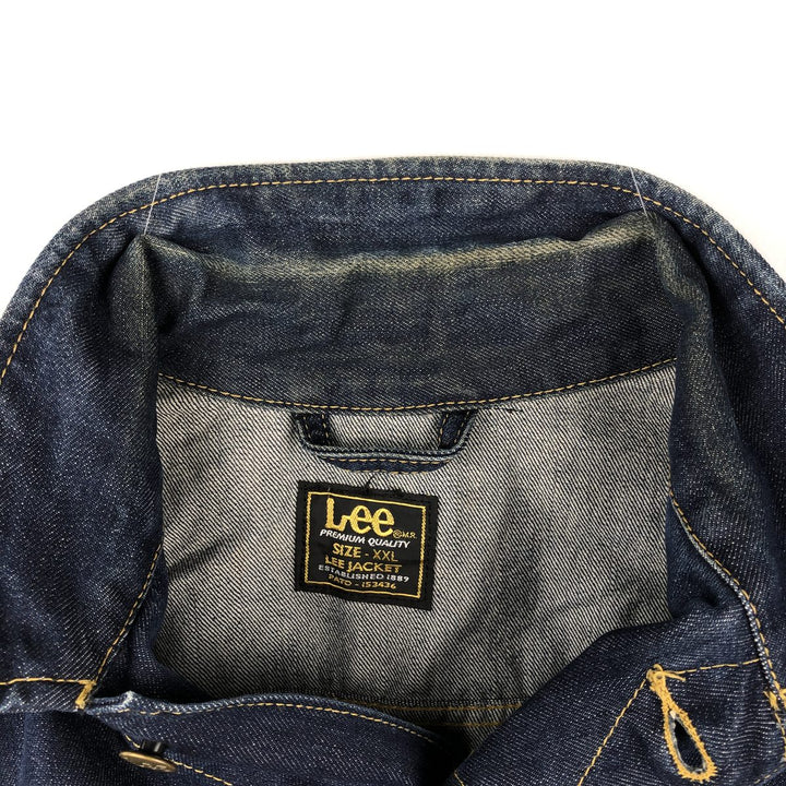 Lee denim jacket, men's size XXL. cotton blue type Vintage Second Hand