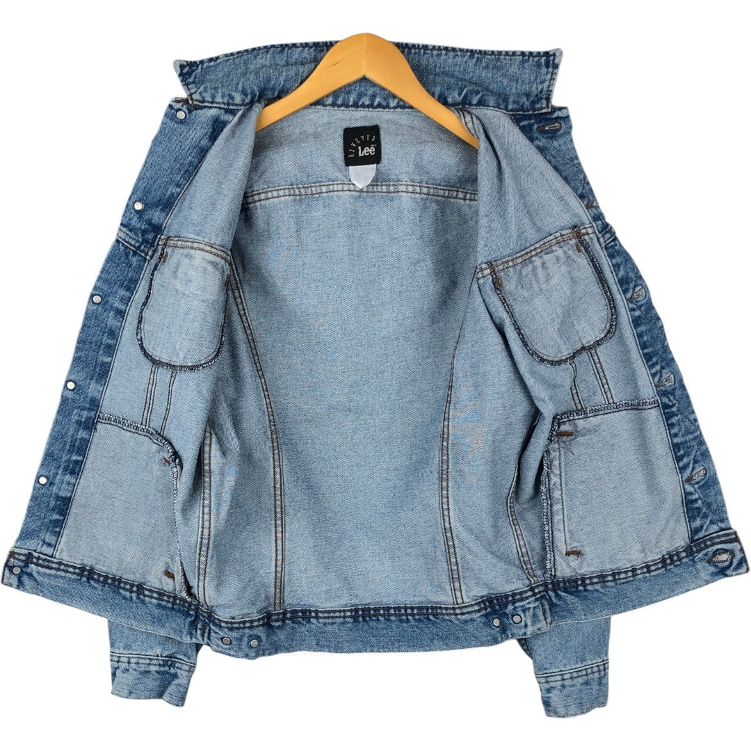 Lee RIVETED Denim Jacket (Men's Size M) unclear Blue type light blue Vintage Second Hand