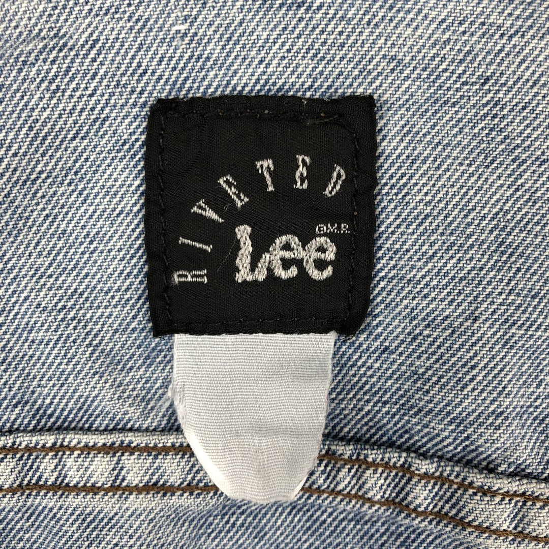 Lee RIVETED Denim Jacket (Men's Size M) unclear Blue type light blue Vintage Second Hand