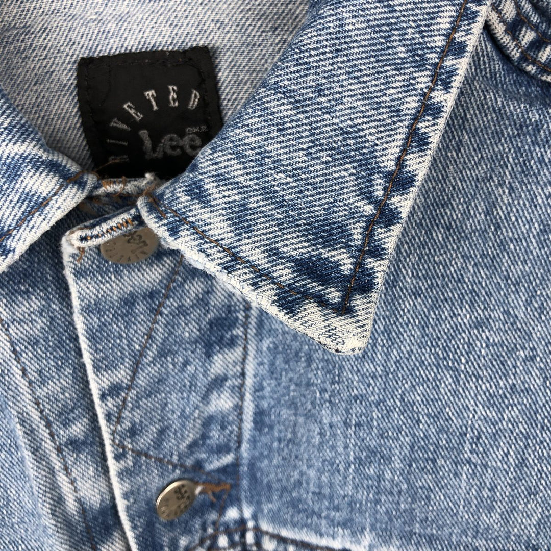 Lee RIVETED Denim Jacket (Men's Size M) unclear Blue type light blue Vintage Second Hand