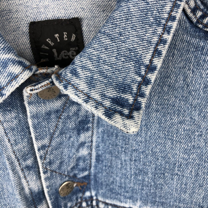 Lee RIVETED Denim Jacket (Men's Size M) unclear Blue type light blue Vintage Second Hand