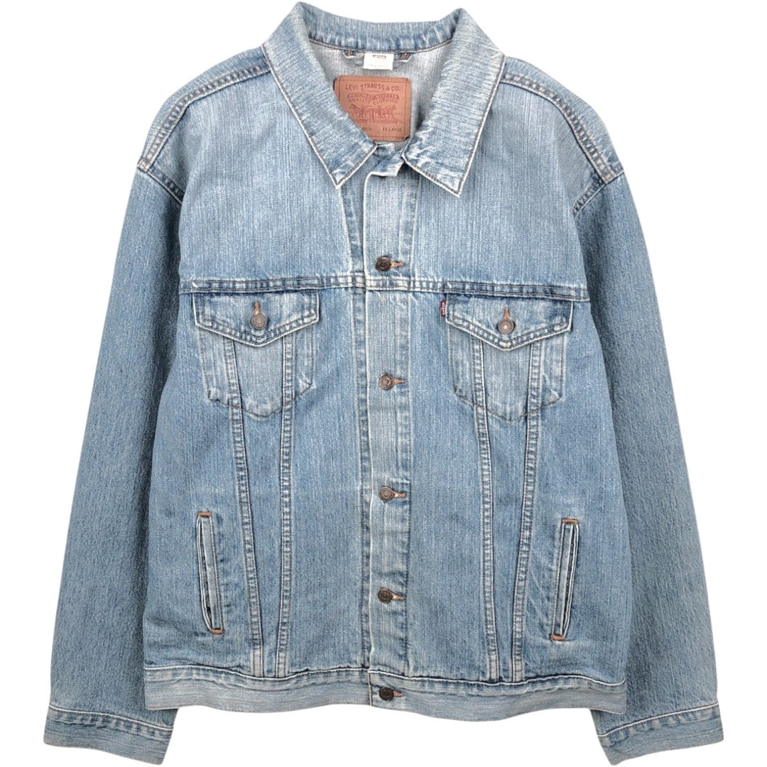 2000'S Levi's 70507-0514 Denim Jacket (G-Jean) XX-LARGE (Men's XXL equivalent) cotton blue type Vintage Second Hand