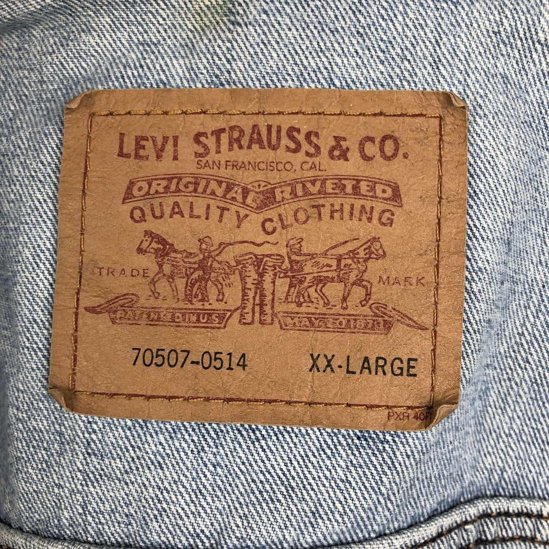 2000'S Levi's 70507-0514 Denim Jacket (G-Jean) XX-LARGE (Men's XXL equivalent) cotton blue type Vintage Second Hand