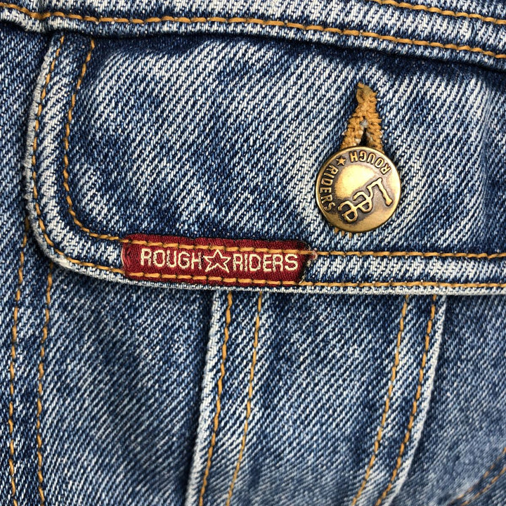 1980'S Lee Rough Rider Denim Jacket, Men's Size L (approx.), Vintage cotton blue type Vintage Second Hand