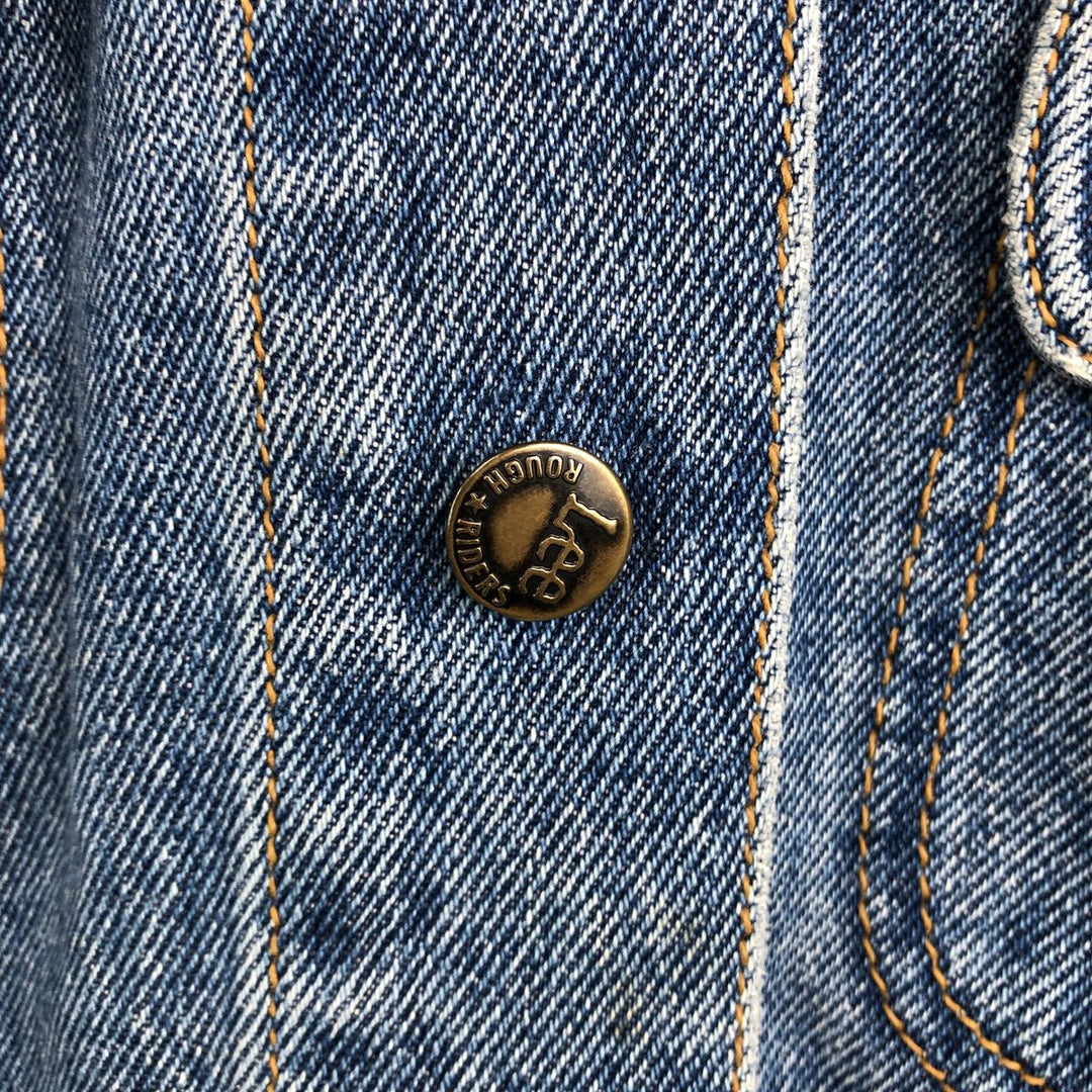 1980'S Lee Rough Rider Denim Jacket, Men's Size L (approx.), Vintage cotton blue type Vintage Second Hand