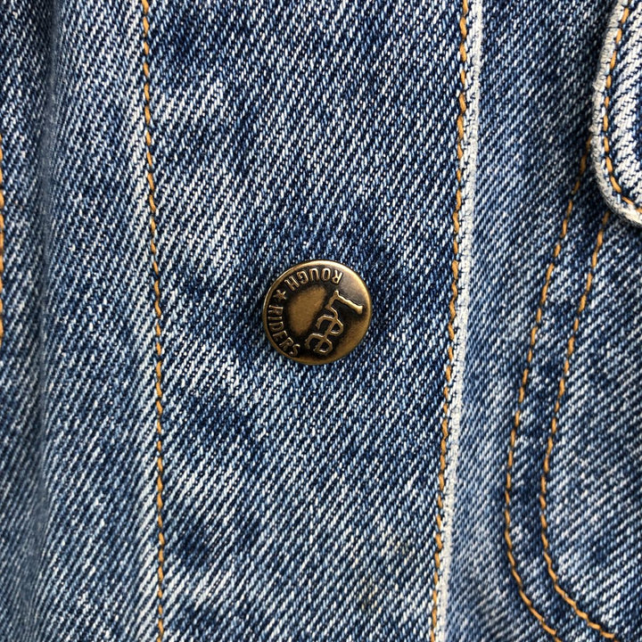 1980'S Lee Rough Rider Denim Jacket, Men's Size L (approx.), Vintage cotton blue type Vintage Second Hand