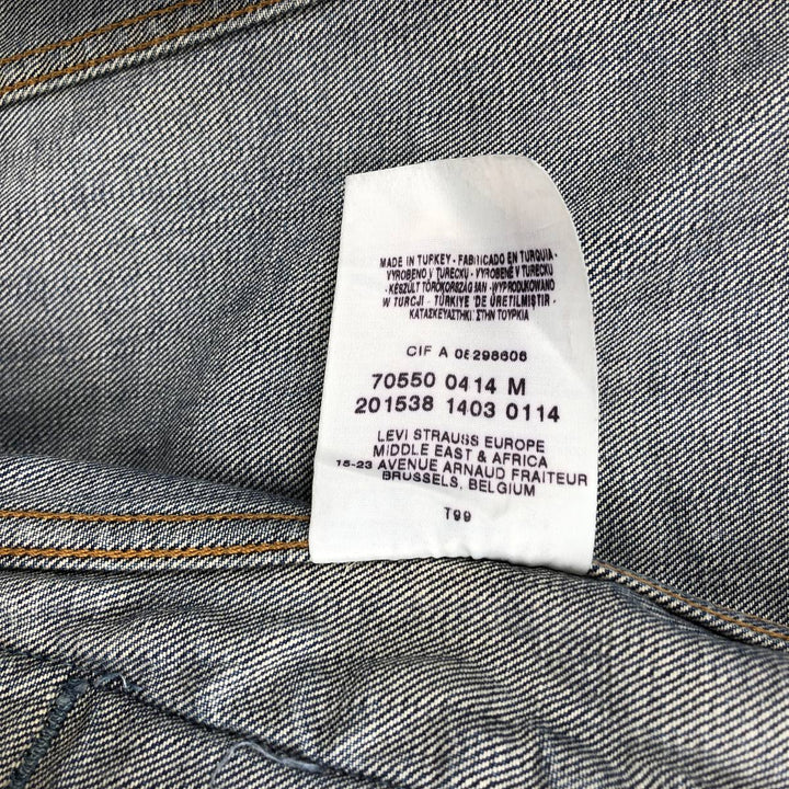 2000'S Levi's 70550 04 Euro Model Denim Jacket (Men's Size M) cotton blue type Vintage Second Hand