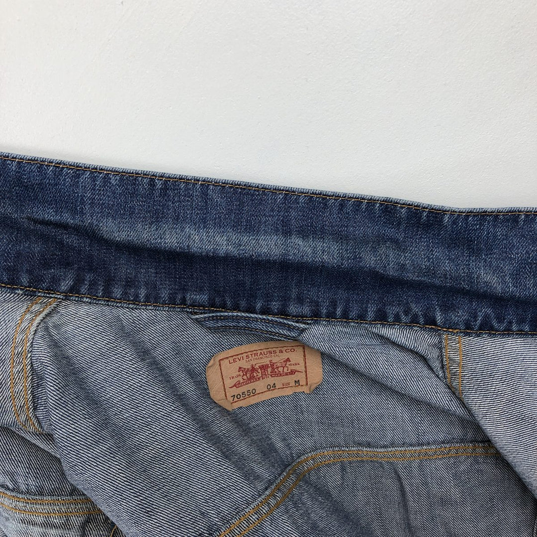 2000'S Levi's 70550 04 Euro Model Denim Jacket (Men's Size M) cotton blue type Vintage Second Hand