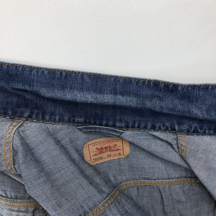 2000'S Levi's 70550 04 Euro Model Denim Jacket (Men's Size M) cotton blue type Vintage Second Hand