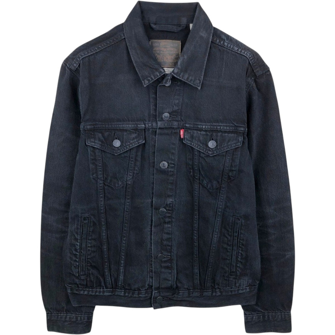 Levi's Levi's Premium Black Denim Jacket, Men's Size Medium cotton black type Vintage Second Hand