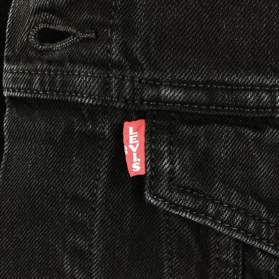 Levi's Levi's Premium Black Denim Jacket, Men's Size Medium cotton black type Vintage Second Hand