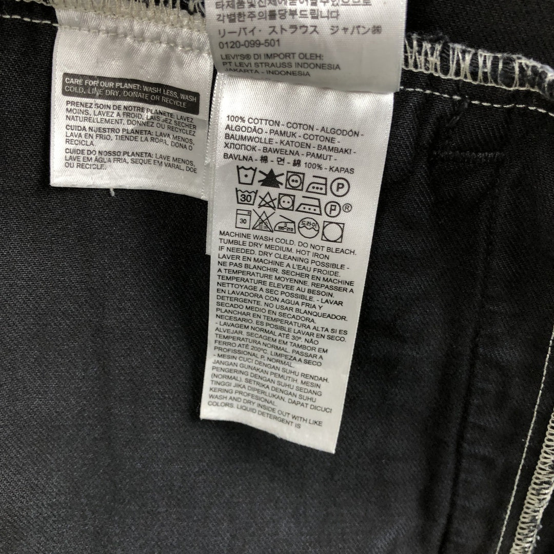 Levi's Levi's Premium Black Denim Jacket, Men's Size Medium cotton black type Vintage Second Hand