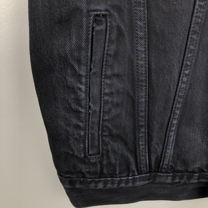 Levi's Levi's Premium Black Denim Jacket, Men's Size Medium cotton black type Vintage Second Hand