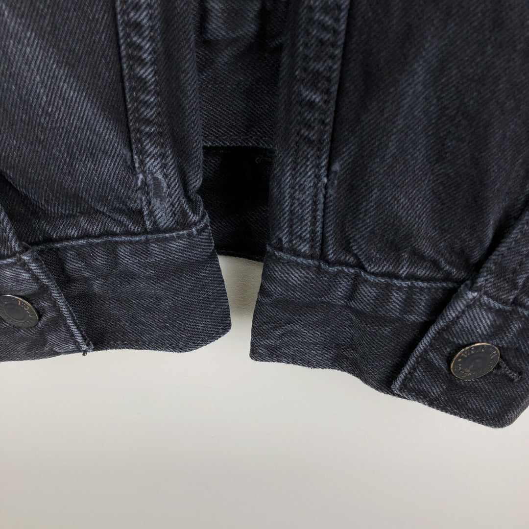Levi's Levi's Premium Black Denim Jacket, Men's Size Medium cotton black type Vintage Second Hand