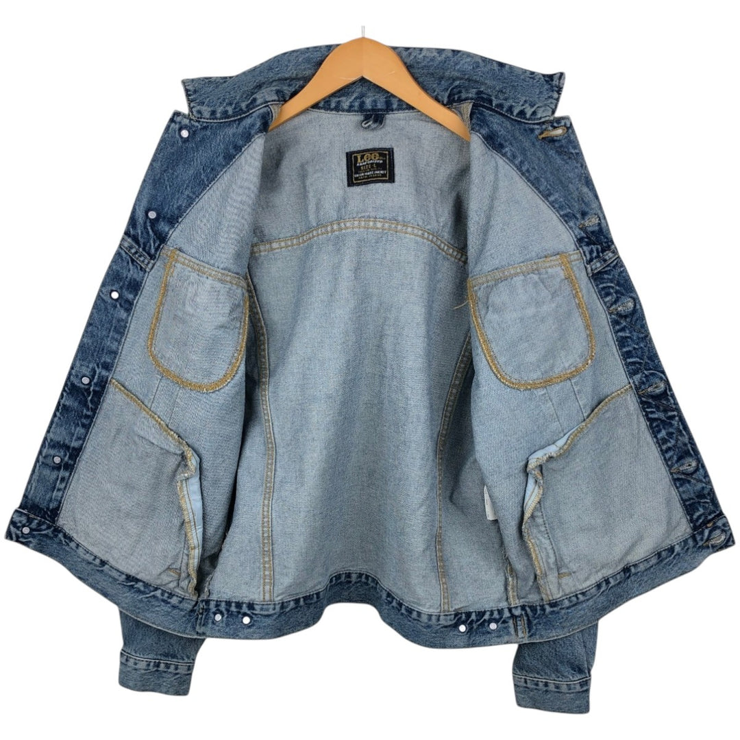 Lee Sanforized Denim Jacket (Men's Size L) cotton blue type Vintage Second Hand