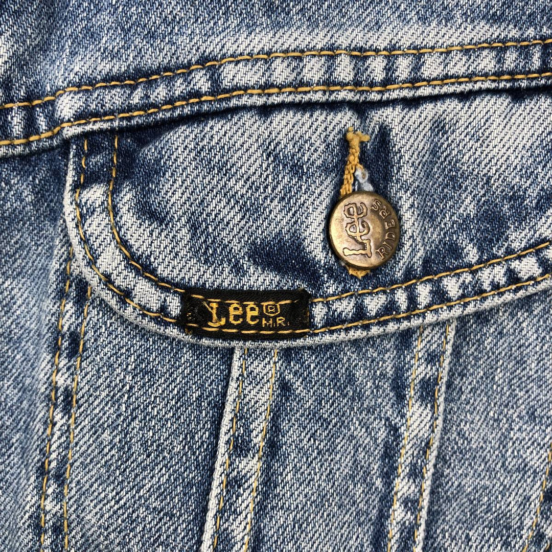 Lee Sanforized Denim Jacket (Men's Size L) cotton blue type Vintage Second Hand