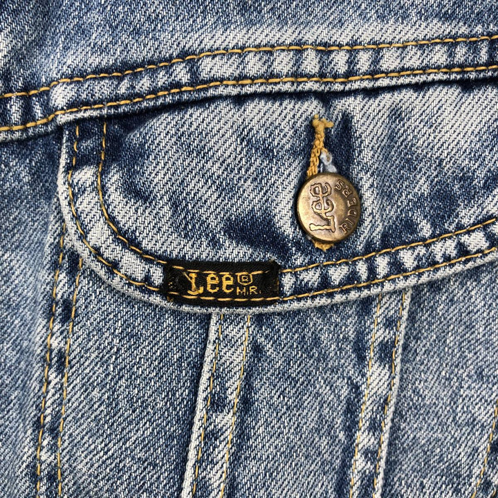 Lee Sanforized Denim Jacket (Men's Size L) cotton blue type Vintage Second Hand