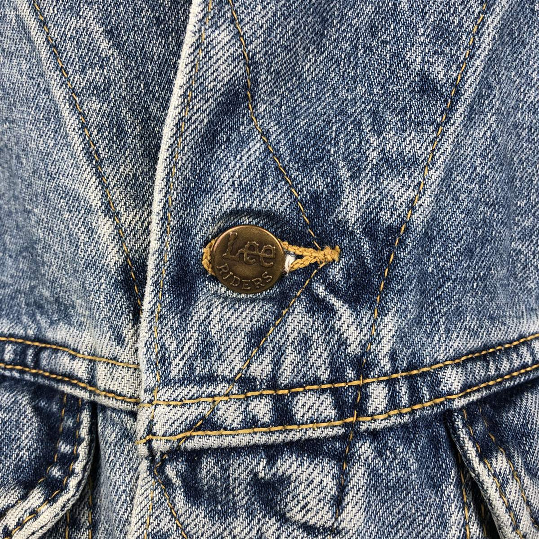 Lee Sanforized Denim Jacket (Men's Size L) cotton blue type Vintage Second Hand