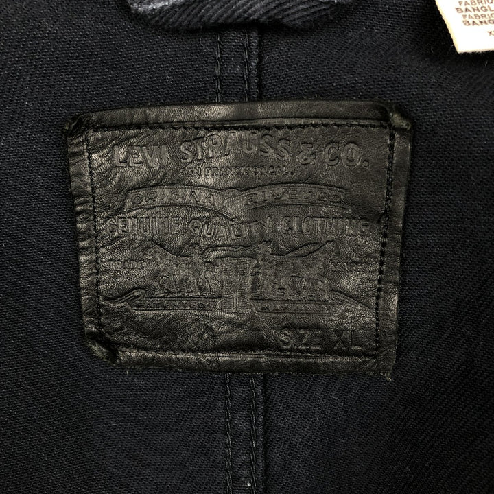 Levi's Engineer Coat Denim Coveralls, Men's Size XL (approx.) cotton navy blue type Vintage Second Hand