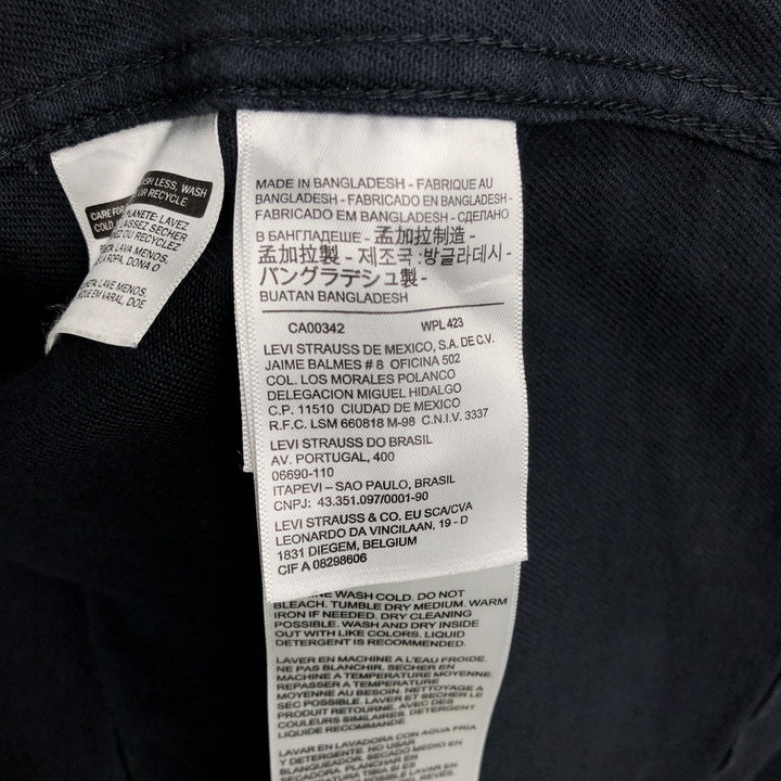Levi's Engineer Coat Denim Coveralls, Men's Size XL (approx.) cotton navy blue type Vintage Second Hand