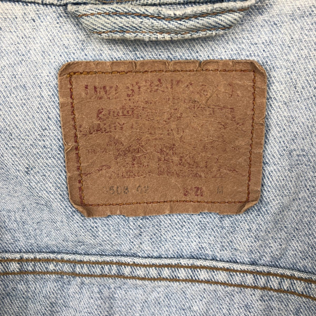 1990'S Levi's 70503-0213 Denim Jacket, Italian Made, Men's Size M (approx.), Vintage cotton blue type Vintage Second Hand