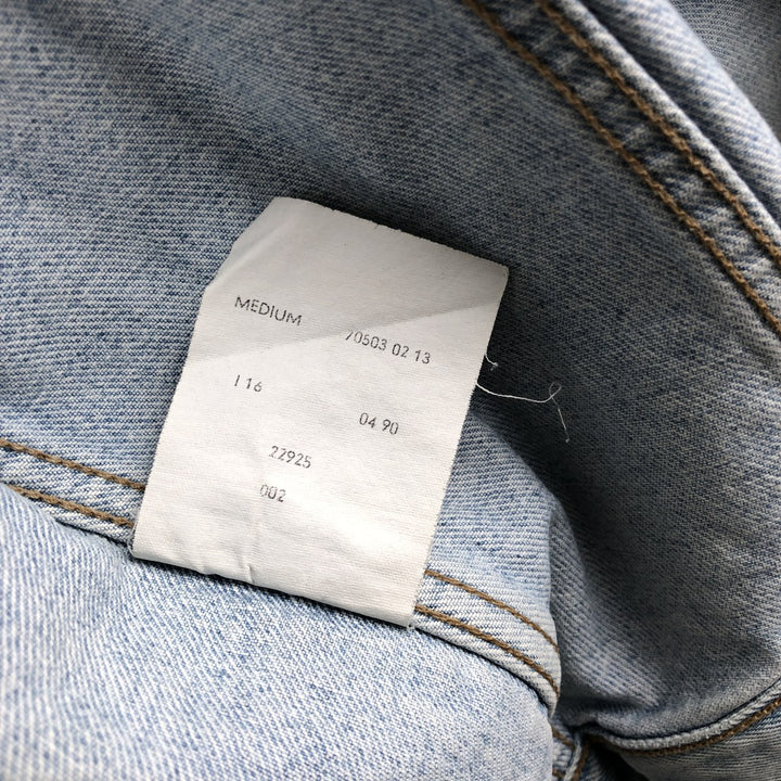 1990'S Levi's 70503-0213 Denim Jacket, Italian Made, Men's Size M (approx.), Vintage cotton blue type Vintage Second Hand