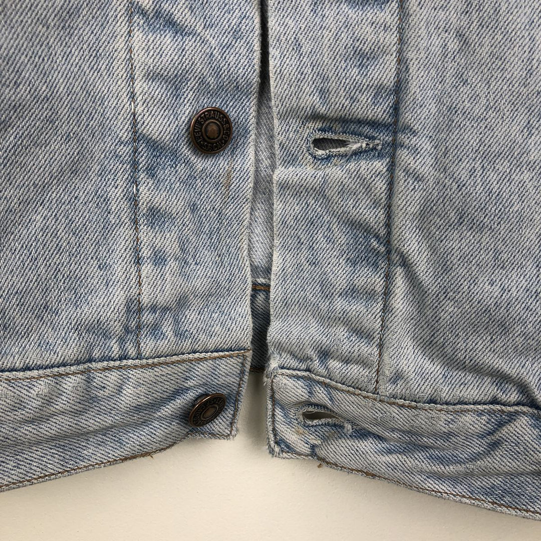 1990'S Levi's 70503-0213 Denim Jacket, Italian Made, Men's Size M (approx.), Vintage cotton blue type Vintage Second Hand