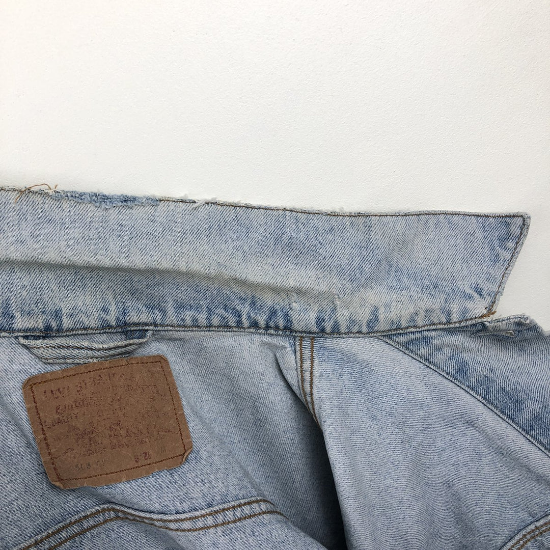 1990'S Levi's 70503-0213 Denim Jacket, Italian Made, Men's Size M (approx.), Vintage cotton blue type Vintage Second Hand