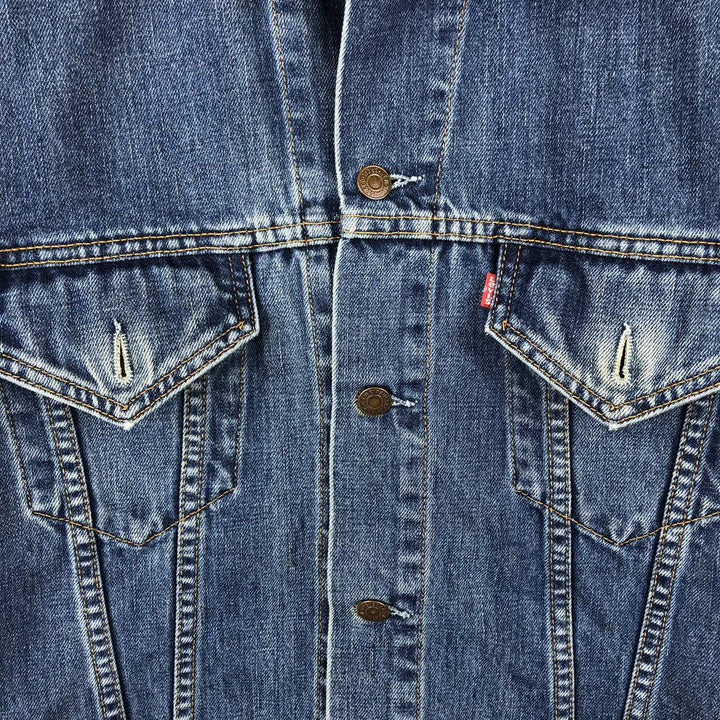 2000'S Levi's 70500-04 Denim Jacket (Men's XL equivalent) cotton blue type Vintage Second Hand