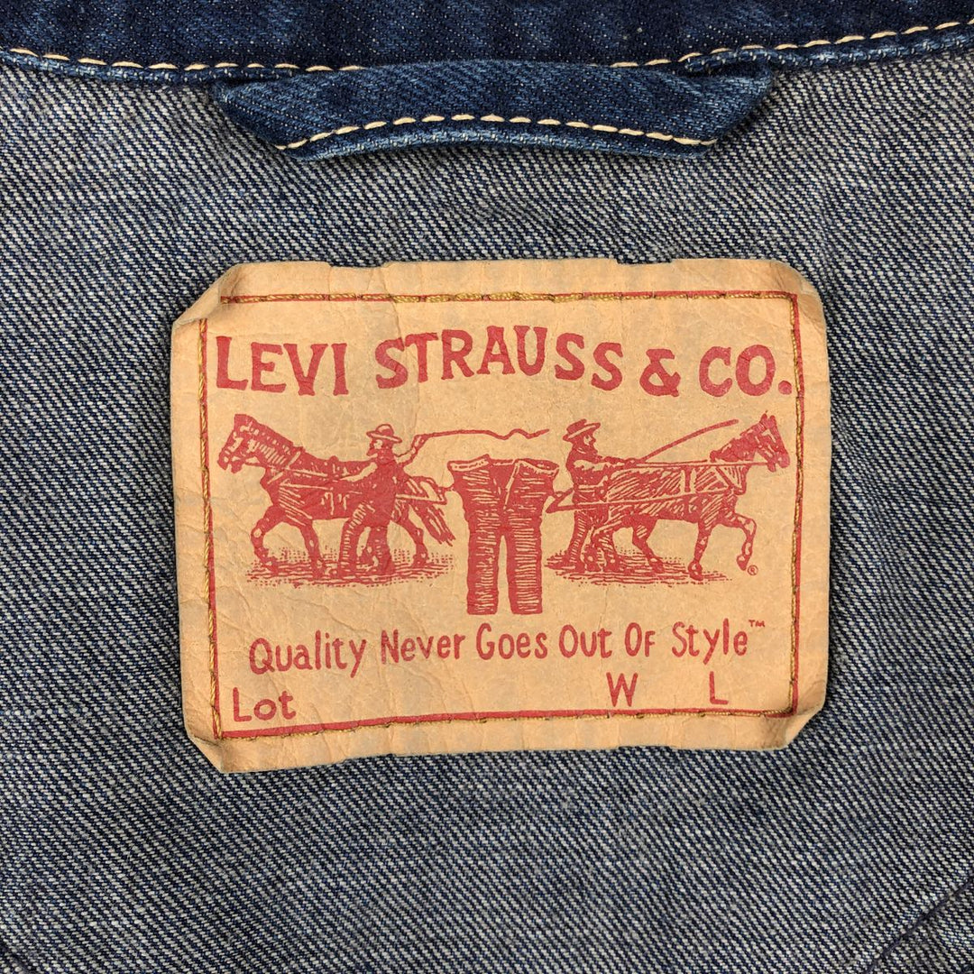 Levi's 70901 Denim Jacket (Men's Size L) cotton blue type Vintage Second Hand