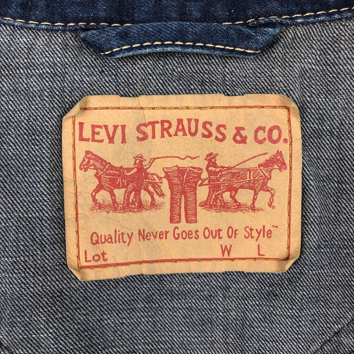 Levi's 70901 Denim Jacket (Men's Size L) cotton blue type Vintage Second Hand