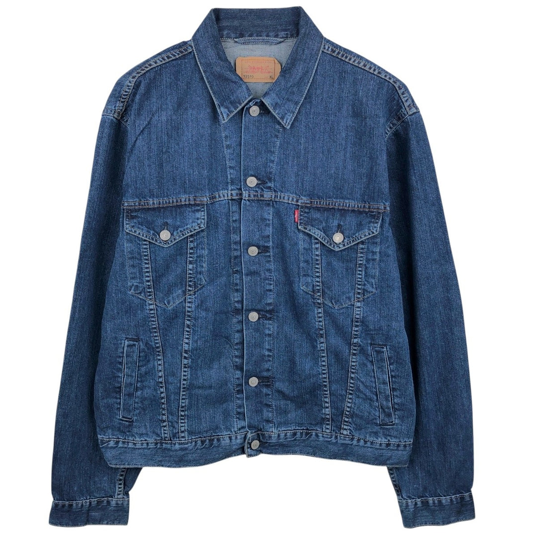 2000'S Levi's 72510-0011 Euro Model Denim Jacket (Men's XL equivalent) cotton blue type Vintage Second Hand