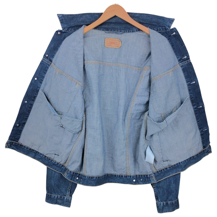 2000'S Levi's 72510-0011 Euro Model Denim Jacket (Men's XL equivalent) cotton blue type Vintage Second Hand