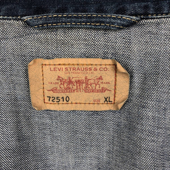 2000'S Levi's 72510-0011 Euro Model Denim Jacket (Men's XL equivalent) cotton blue type Vintage Second Hand