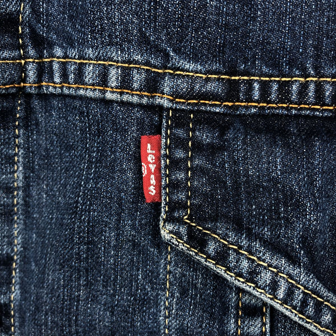2000'S Levi's 72510-0011 Euro Model Denim Jacket (Men's XL equivalent) cotton blue type Vintage Second Hand