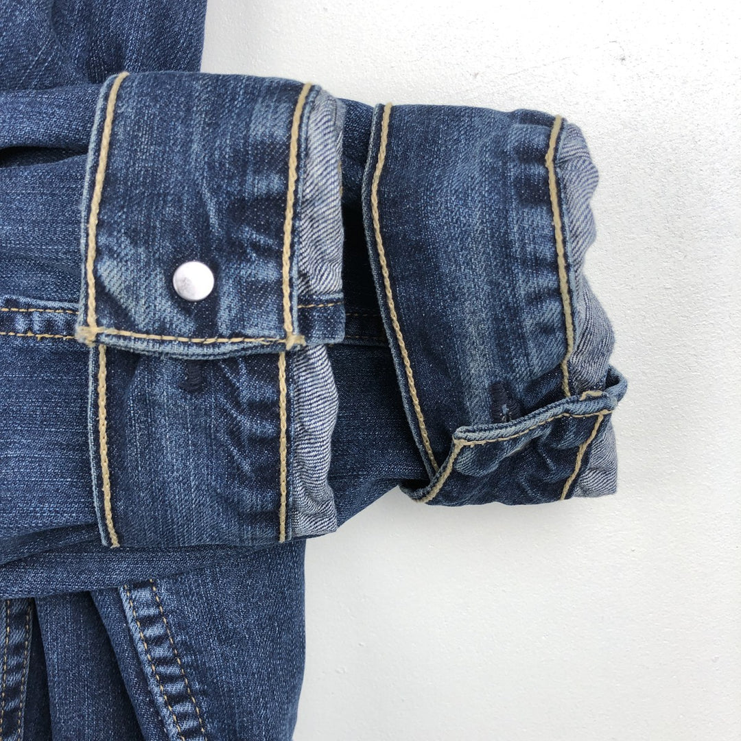 2000'S Levi's 72510-0011 Euro Model Denim Jacket (Men's XL equivalent) cotton blue type Vintage Second Hand