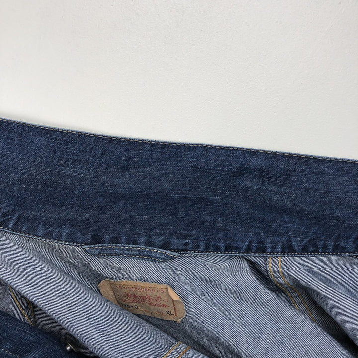 2000'S Levi's 72510-0011 Euro Model Denim Jacket (Men's XL equivalent) cotton blue type Vintage Second Hand